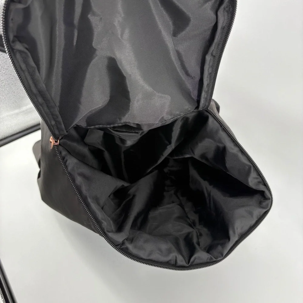 Reebok Women's Training Gym Bag Tote Travel Black Rose‎ Gold Logo Zip Closure